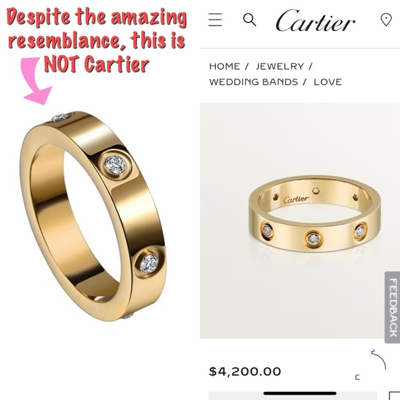 Love Wedding Band, Gold - Picture 3 of 7